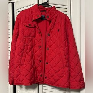 Polo by Ralph Lauren Red Quilted Jacket
